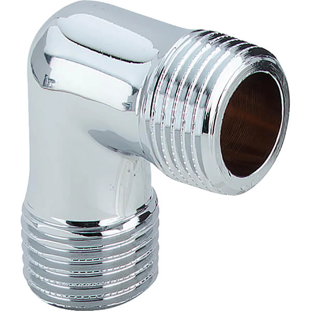 Угол Viega 1611 1/2″ Ду15 Ру25 90° корпус латунь хромированая наружная/наружная резьба