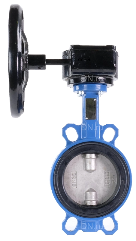 Затвор дисковый поворотный Tecofi VPI 4449-08 Ду50 Ру16 межфланцевый, корпус - ковкий чугун EN-GJS-500-7, диск - нержавеющая сталь CF8M, уплотнение - EPDM, с редуктором
