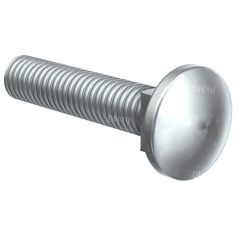 Винт IEK M6х30мм HDZ с гладкой головкой и квадратным подголовником, корпус - сталь, CMZ11-VT-06-030-HDZ (упаковка 100шт)
